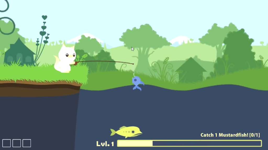 cat goes fishing game