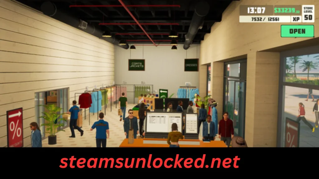 siMarket Cloth Store Simulator